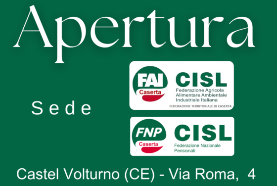 FAI-CISL Caserta, nuova sede di Castel Volturno